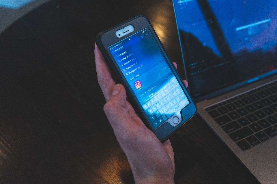 Customers reading a promo message on their mobile phones
