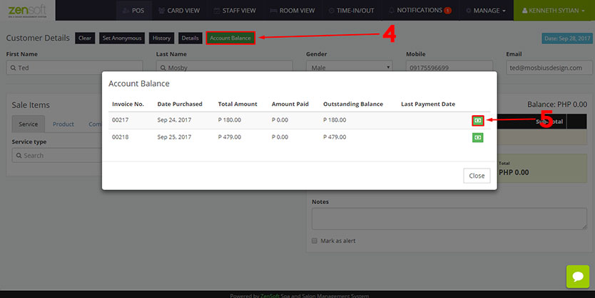 Paying Account Balance (2 of 3)