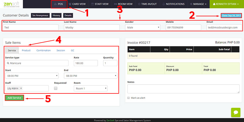 Previous Transaction (1 of 3)