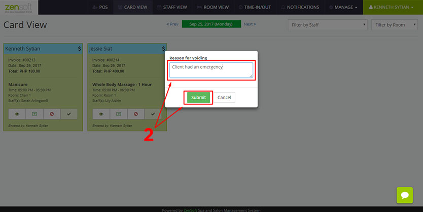 Voiding Transactions (3 of 4)