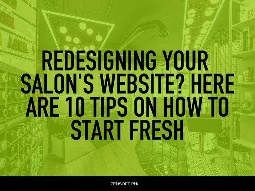 Redesigning Salon Website